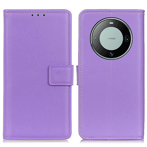 Handytasche Stand Schutzhülle Flip Leder Hülle A08D für Huawei Mate 60 Violett