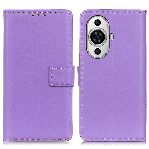 Handytasche Stand Schutzhülle Flip Leder Hülle A08D für Huawei Nova 11 Pro Violett