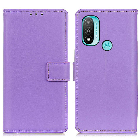 Handytasche Stand Schutzhülle Flip Leder Hülle A08D für Motorola Moto E20 Violett