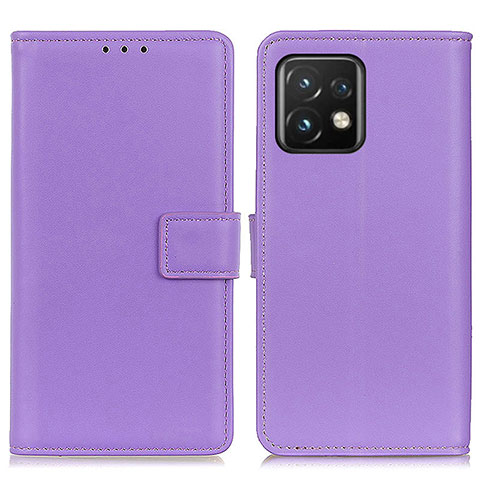 Handytasche Stand Schutzhülle Flip Leder Hülle A08D für Motorola Moto Edge Plus (2023) 5G Violett