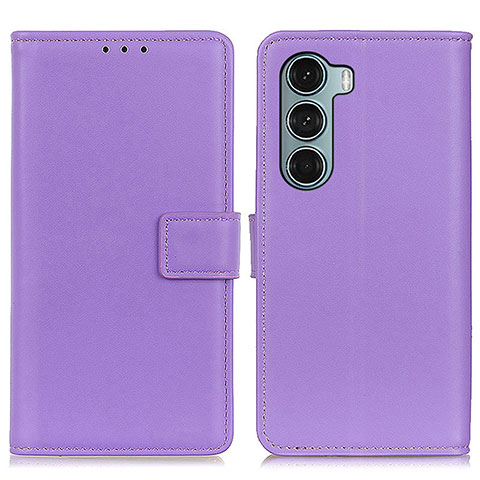 Handytasche Stand Schutzhülle Flip Leder Hülle A08D für Motorola Moto Edge S30 5G Violett