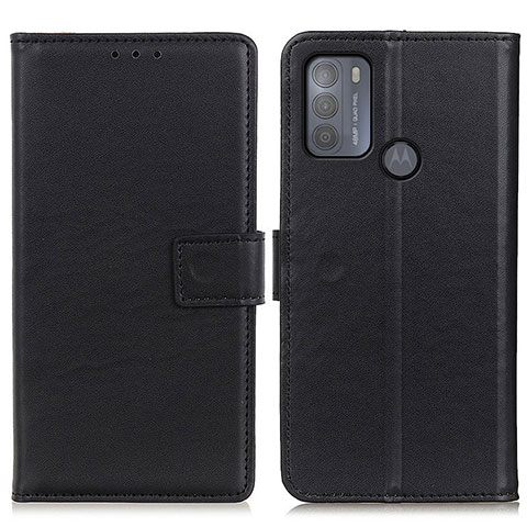 Handytasche Stand Schutzhülle Flip Leder Hülle A08D für Motorola Moto G50 Schwarz