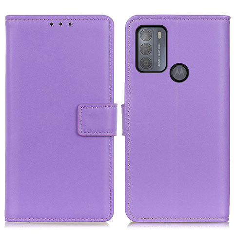 Handytasche Stand Schutzhülle Flip Leder Hülle A08D für Motorola Moto G50 Violett