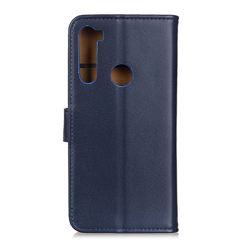 Handytasche Stand Schutzhülle Flip Leder Hülle A08D für Motorola Moto One Fusion Plus Blau