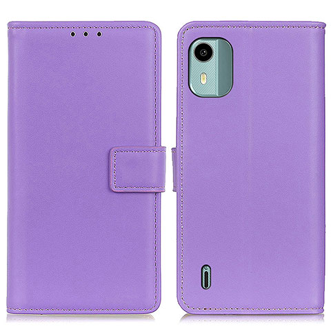 Handytasche Stand Schutzhülle Flip Leder Hülle A08D für Nokia C12 Violett