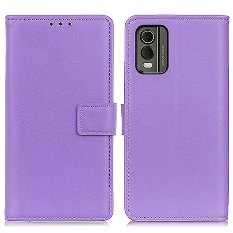 Handytasche Stand Schutzhülle Flip Leder Hülle A08D für Nokia C32 Violett