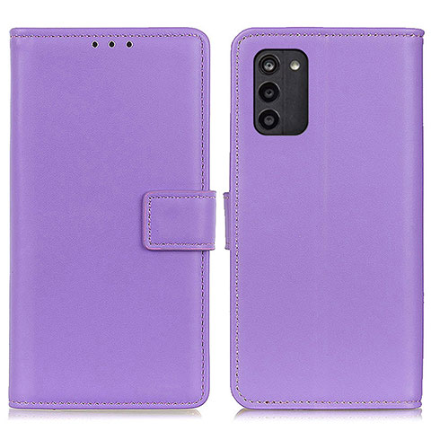 Handytasche Stand Schutzhülle Flip Leder Hülle A08D für Nokia G100 Violett