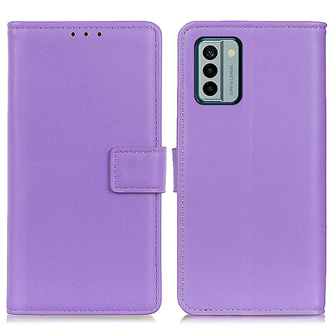 Handytasche Stand Schutzhülle Flip Leder Hülle A08D für Nokia G22 Violett