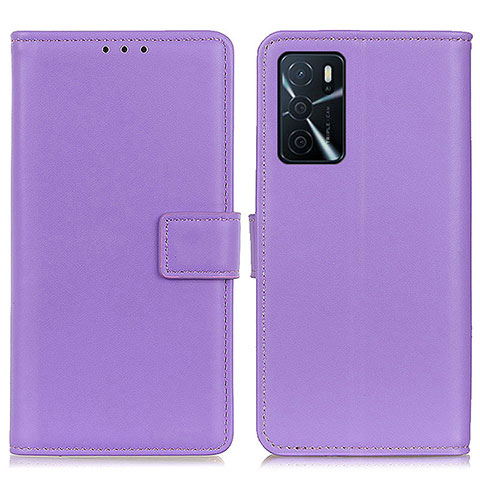 Handytasche Stand Schutzhülle Flip Leder Hülle A08D für Oppo A16 Violett