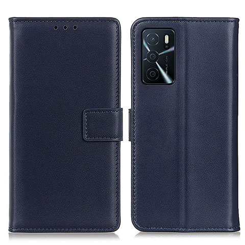 Handytasche Stand Schutzhülle Flip Leder Hülle A08D für Oppo A16s Blau