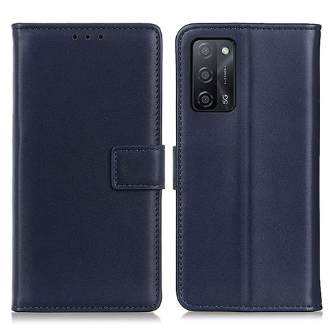 Handytasche Stand Schutzhülle Flip Leder Hülle A08D für Oppo A53s 5G Blau