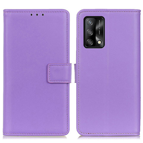 Handytasche Stand Schutzhülle Flip Leder Hülle A08D für Oppo A74 4G Violett