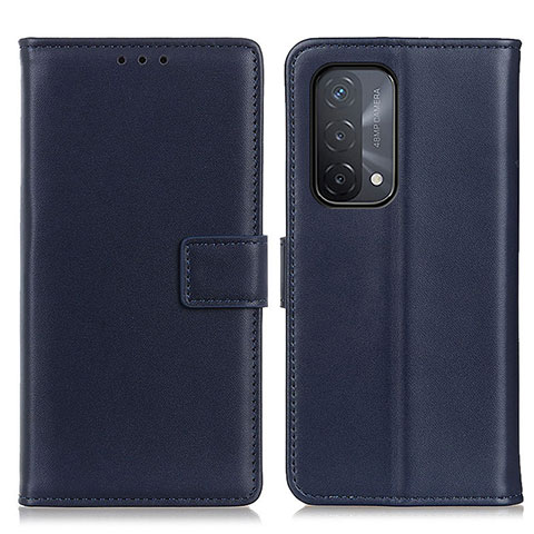 Handytasche Stand Schutzhülle Flip Leder Hülle A08D für Oppo A93 5G Blau