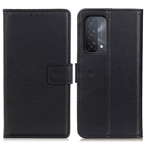 Handytasche Stand Schutzhülle Flip Leder Hülle A08D für Oppo A93 5G Schwarz