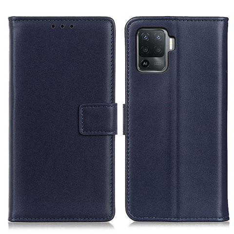 Handytasche Stand Schutzhülle Flip Leder Hülle A08D für Oppo A94 4G Blau