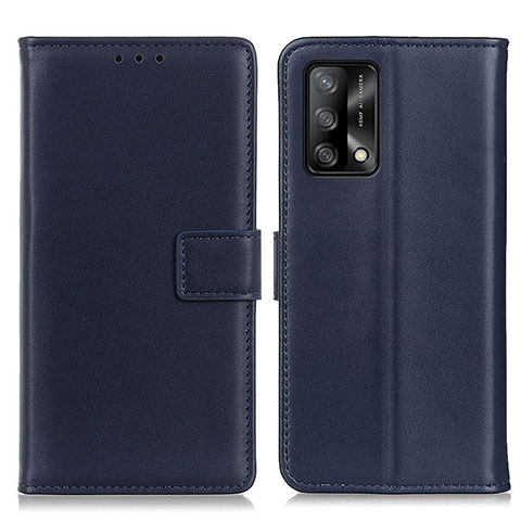 Handytasche Stand Schutzhülle Flip Leder Hülle A08D für Oppo A95 4G Blau