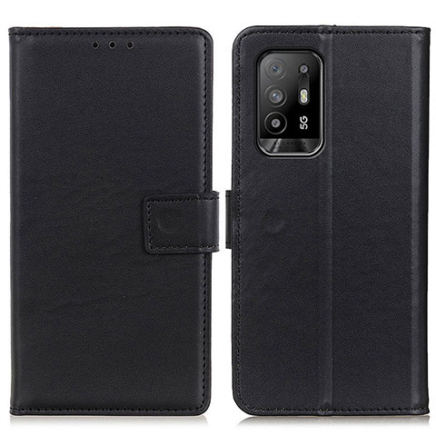 Handytasche Stand Schutzhülle Flip Leder Hülle A08D für Oppo A95 5G Schwarz