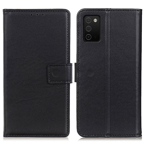 Handytasche Stand Schutzhülle Flip Leder Hülle A08D für Samsung Galaxy A02s Schwarz