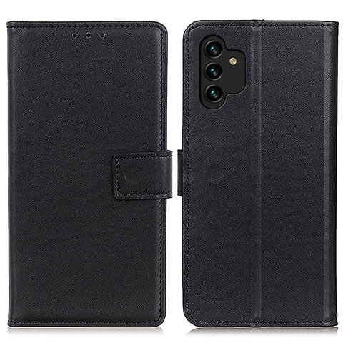 Handytasche Stand Schutzhülle Flip Leder Hülle A08D für Samsung Galaxy A13 4G Schwarz