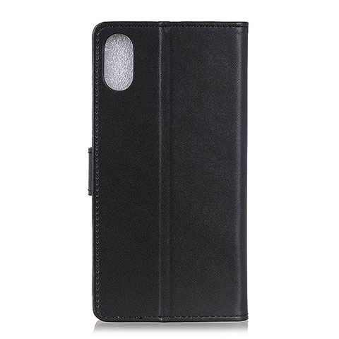 Handytasche Stand Schutzhülle Flip Leder Hülle A08D für Samsung Galaxy A21 SC-42A Schwarz