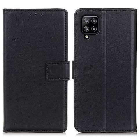 Handytasche Stand Schutzhülle Flip Leder Hülle A08D für Samsung Galaxy A22 4G Schwarz