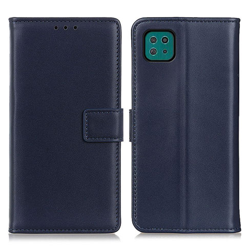 Handytasche Stand Schutzhülle Flip Leder Hülle A08D für Samsung Galaxy A22 5G Blau