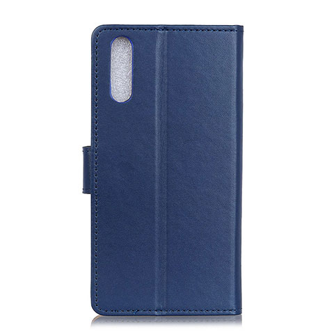 Handytasche Stand Schutzhülle Flip Leder Hülle A08D für Samsung Galaxy A41 SC-41A Blau