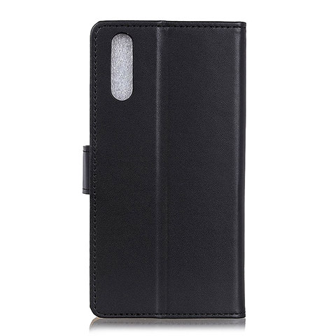 Handytasche Stand Schutzhülle Flip Leder Hülle A08D für Samsung Galaxy A41 SC-41A Schwarz