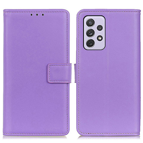 Handytasche Stand Schutzhülle Flip Leder Hülle A08D für Samsung Galaxy A73 5G Violett