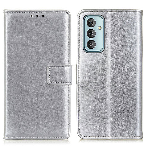 Handytasche Stand Schutzhülle Flip Leder Hülle A08D für Samsung Galaxy F23 5G Silber