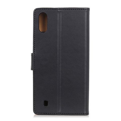 Handytasche Stand Schutzhülle Flip Leder Hülle A08D für Samsung Galaxy M01 Schwarz