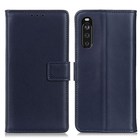 Handytasche Stand Schutzhülle Flip Leder Hülle A08D für Sony Xperia 10 III Blau