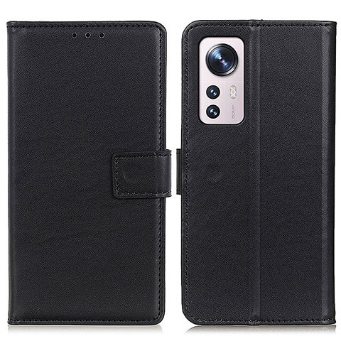 Handytasche Stand Schutzhülle Flip Leder Hülle A08D für Xiaomi Mi 12 Pro 5G Schwarz