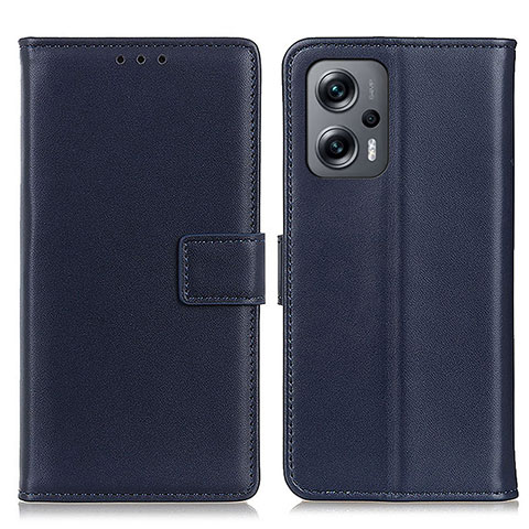 Handytasche Stand Schutzhülle Flip Leder Hülle A08D für Xiaomi Redmi Note 12 Turbo 5G Blau