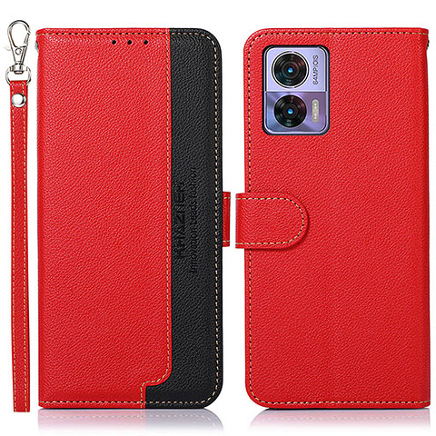 Handytasche Stand Schutzhülle Flip Leder Hülle A09D für Motorola Moto Edge 30 Neo 5G Rot