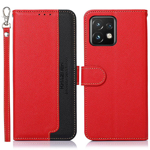 Handytasche Stand Schutzhülle Flip Leder Hülle A09D für Motorola Moto Edge Plus (2023) 5G Rot