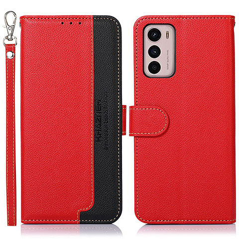 Handytasche Stand Schutzhülle Flip Leder Hülle A09D für Motorola Moto G42 Rot