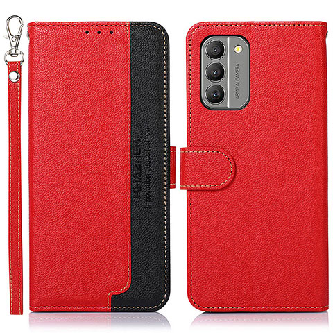 Handytasche Stand Schutzhülle Flip Leder Hülle A09D für Nokia G400 5G Rot