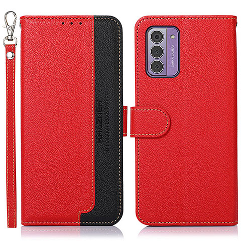 Handytasche Stand Schutzhülle Flip Leder Hülle A09D für Nokia G42 5G Rot