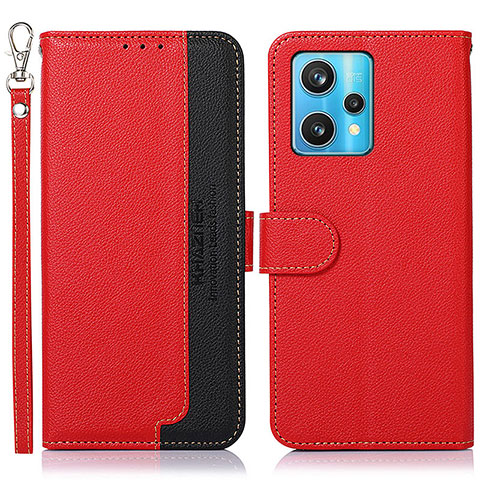 Handytasche Stand Schutzhülle Flip Leder Hülle A09D für Realme 9 4G Rot