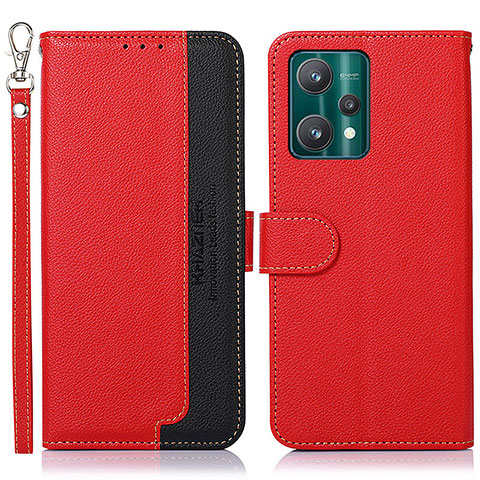 Handytasche Stand Schutzhülle Flip Leder Hülle A09D für Realme 9 5G Rot