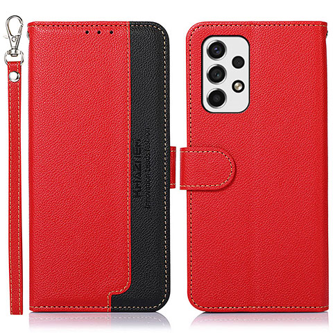 Handytasche Stand Schutzhülle Flip Leder Hülle A09D für Samsung Galaxy A53 5G Rot