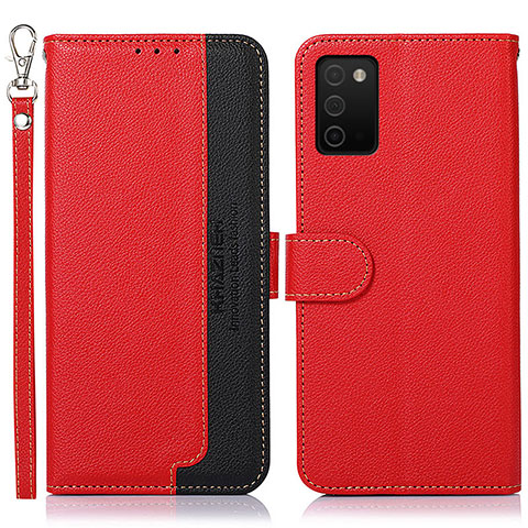 Handytasche Stand Schutzhülle Flip Leder Hülle A09D für Samsung Galaxy F02S SM-E025F Rot