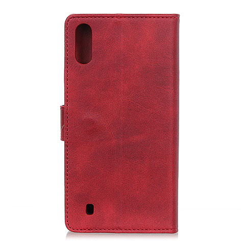 Handytasche Stand Schutzhülle Flip Leder Hülle A09D für Samsung Galaxy M01 Rot