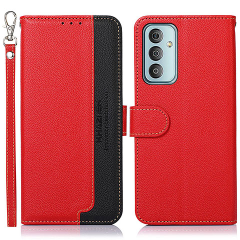 Handytasche Stand Schutzhülle Flip Leder Hülle A09D für Samsung Galaxy M23 5G Rot