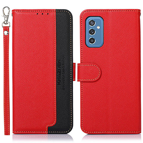 Handytasche Stand Schutzhülle Flip Leder Hülle A09D für Samsung Galaxy M52 5G Rot