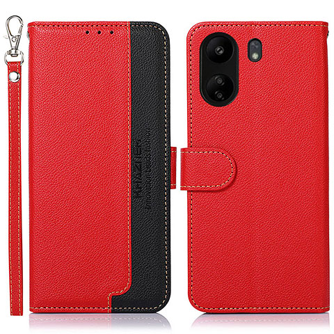 Handytasche Stand Schutzhülle Flip Leder Hülle A09D für Xiaomi Redmi 13C Rot