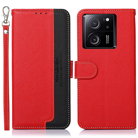 Handytasche Stand Schutzhülle Flip Leder Hülle A09D für Xiaomi Redmi K60 Ultra 5G Rot