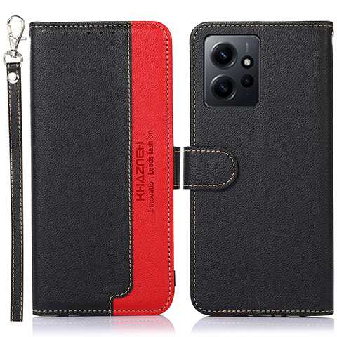 Handytasche Stand Schutzhülle Flip Leder Hülle A09D für Xiaomi Redmi Note 12 4G Schwarz