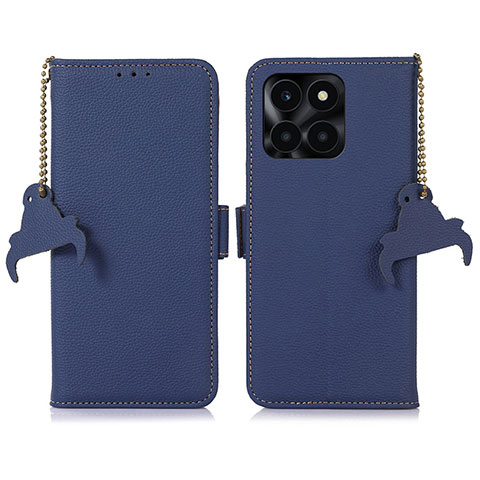 Handytasche Stand Schutzhülle Flip Leder Hülle A10D für Huawei Honor X8b Blau